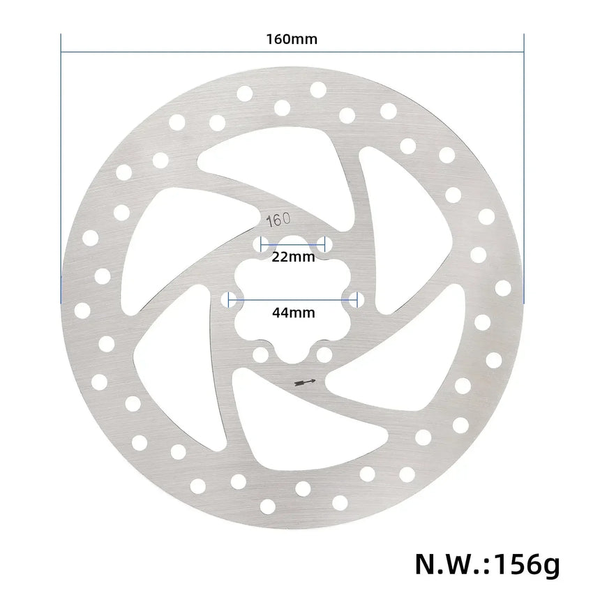 160mm around brake rotor wocomotors