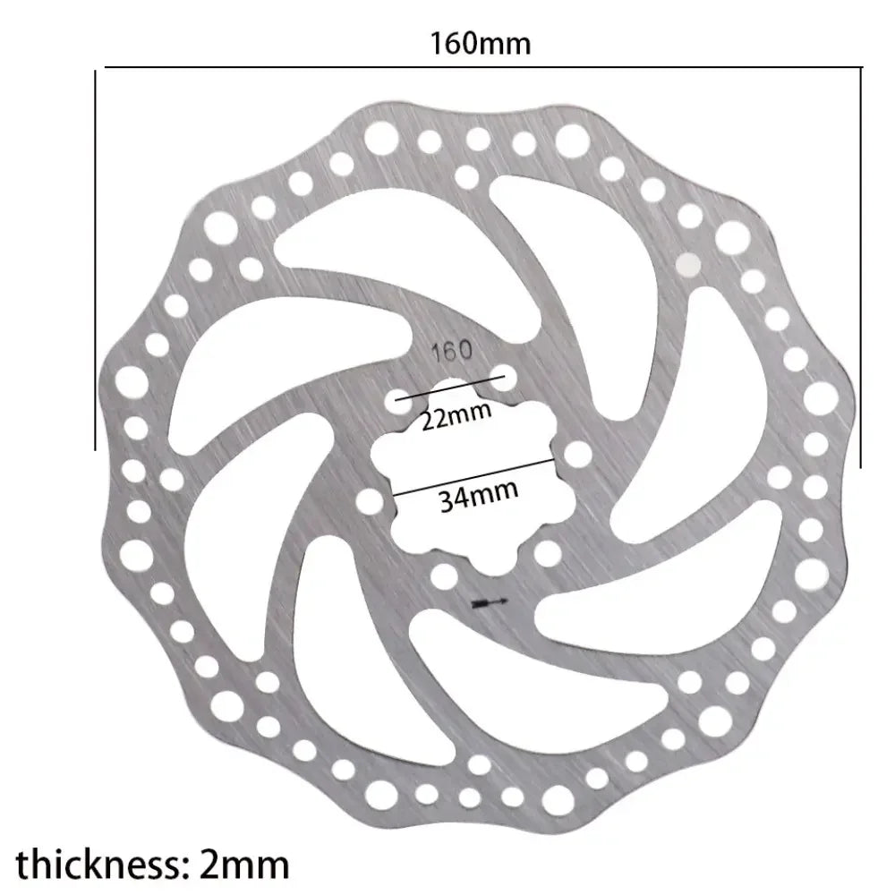 160mm disk brake rotor wocomotors