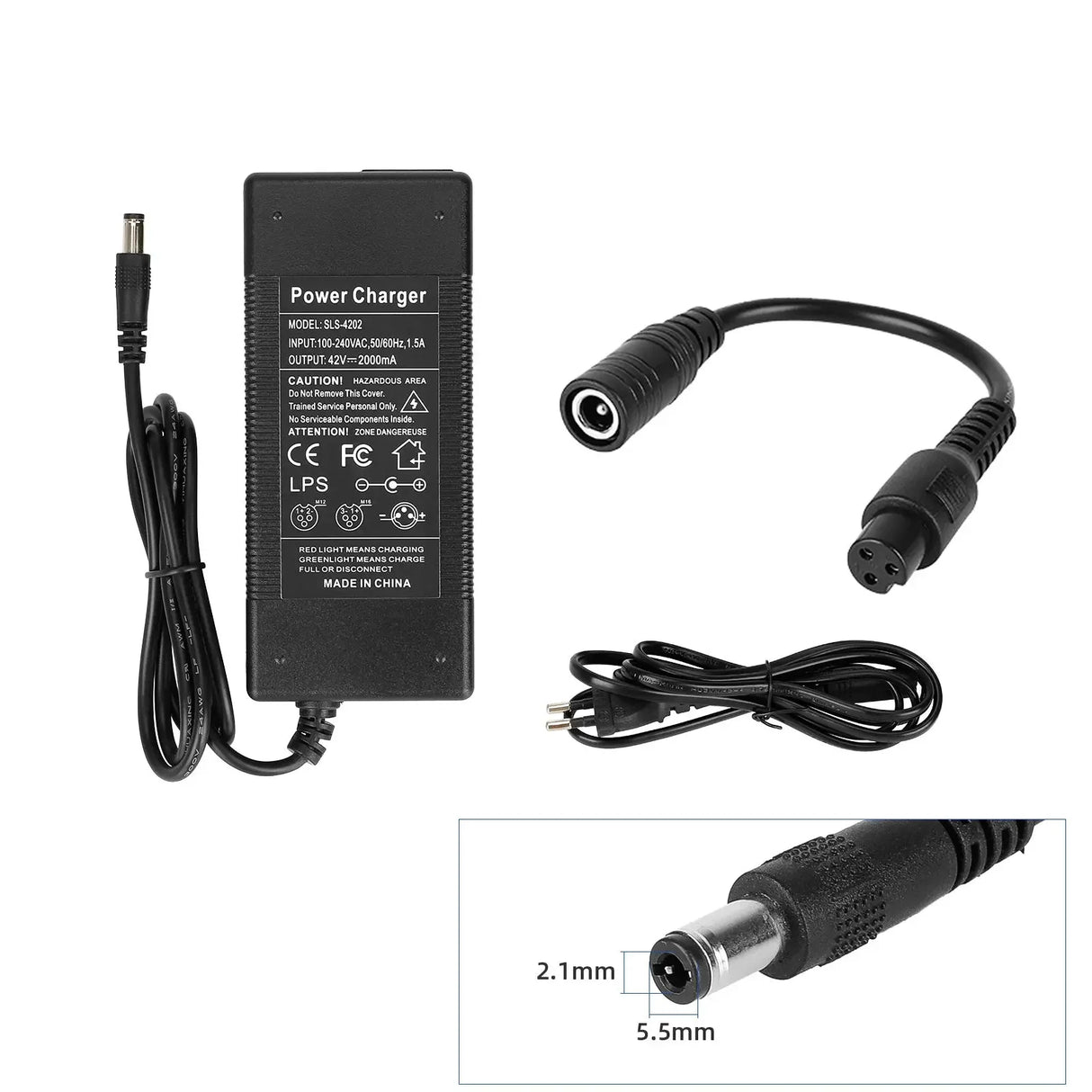 42v 2ah charger for escooter wocomotors