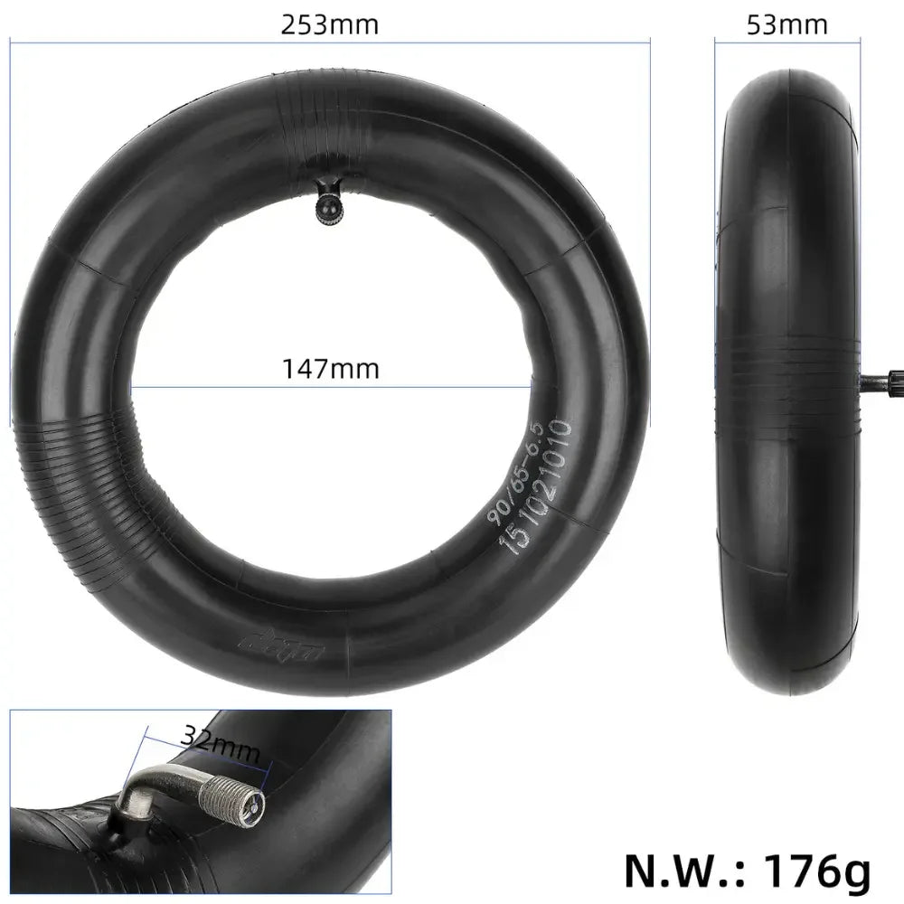 90/65-6.5 90˚ inner tube for Escooter tires wocomotors