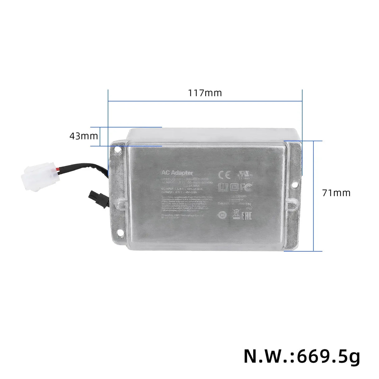 Built-in AC adpter for MAX G30 scooters wocomotors