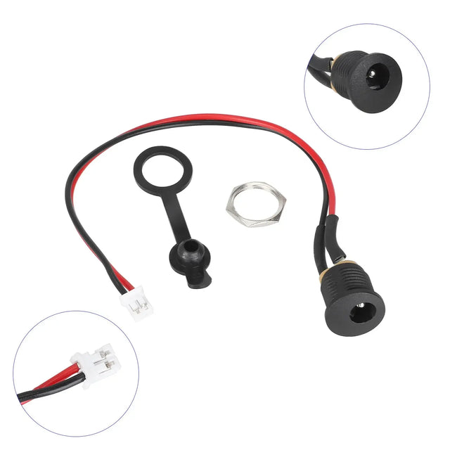 DC 2.1 charger port for escooter wocomotors