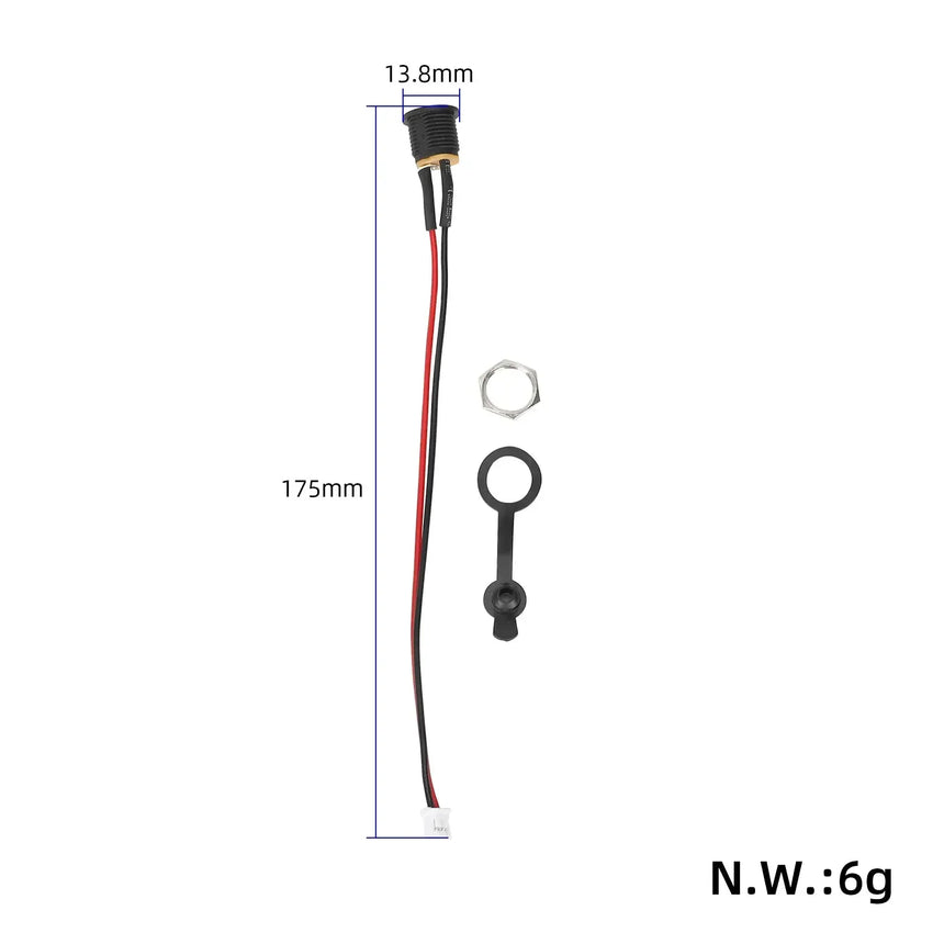 DC 2.1 charger port for escooter wocomotors