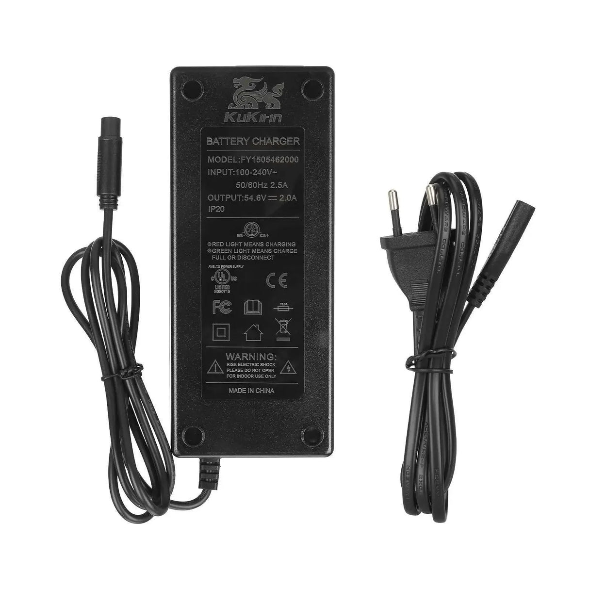 Original Kukirin G2 Pro DB54.6V2A charger with CQ plug wocomotors