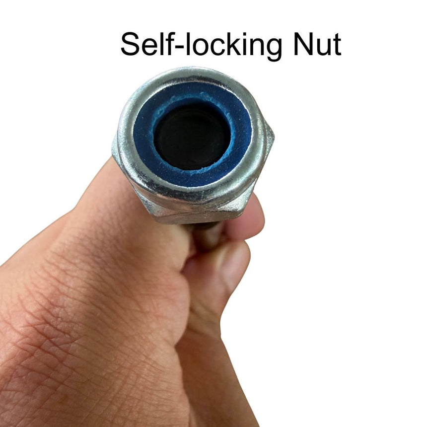 M10 12.9 Grade Hex Bolt Nylon Insert Lock Nut & Shaft Assembly for Electric Scooter Fork
