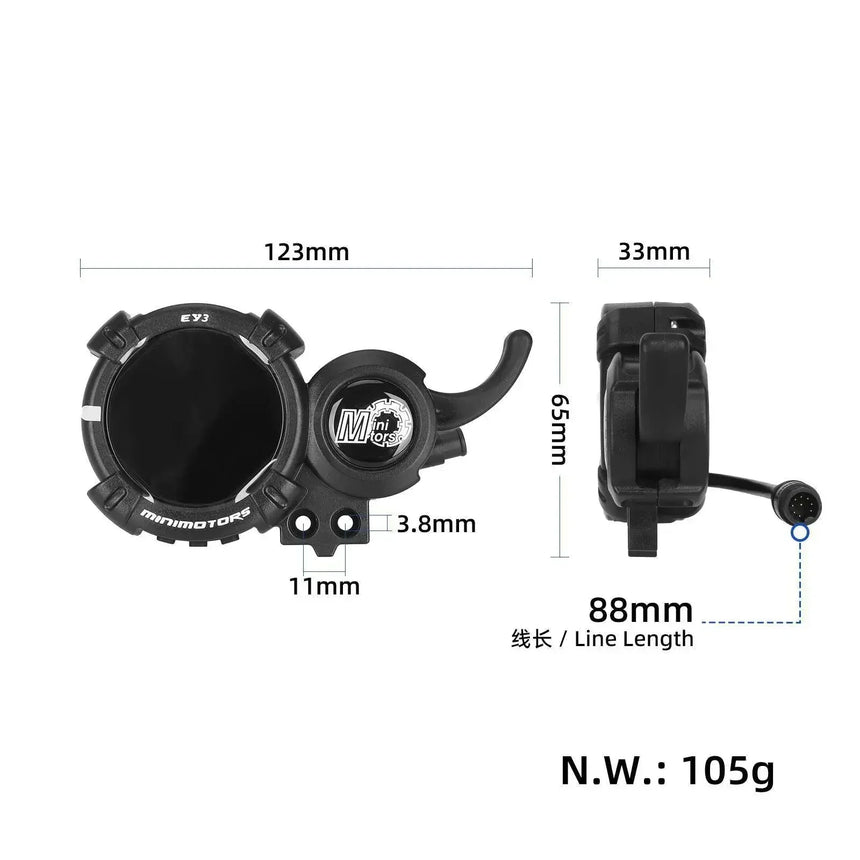 New Eye3 colorful display for minimotors dualtron electric scooter wocomotors