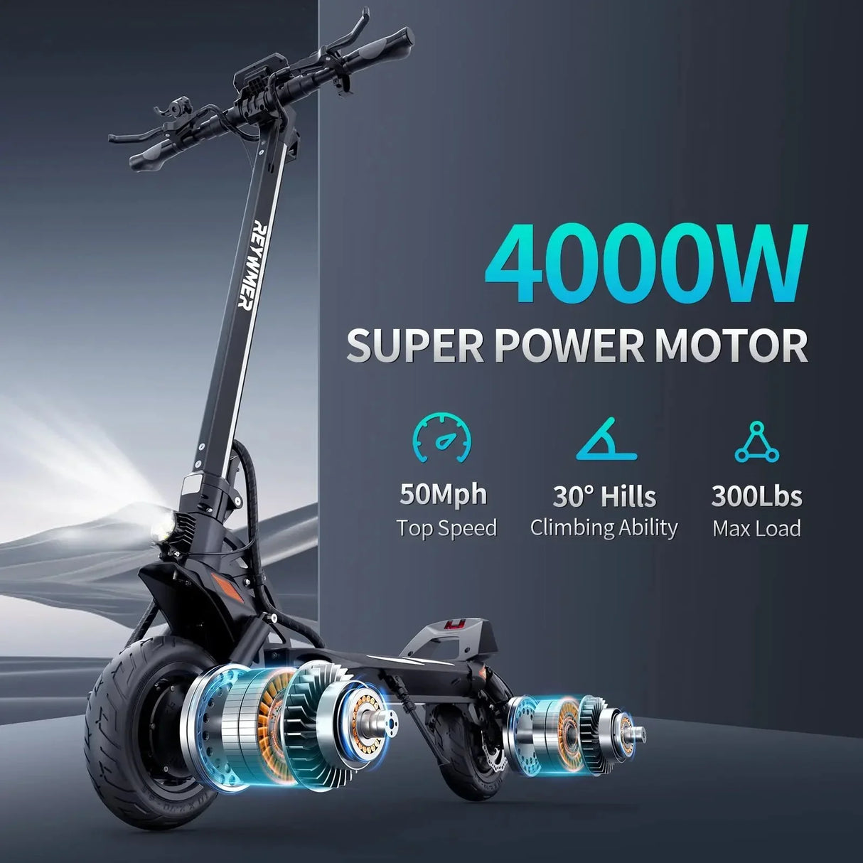 Reywmer Kullter Max electric scooter for Adult wocomotors