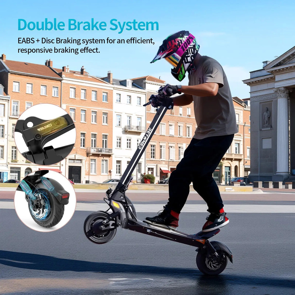 Reywmer Kullter Max electric scooter for Adult wocomotors