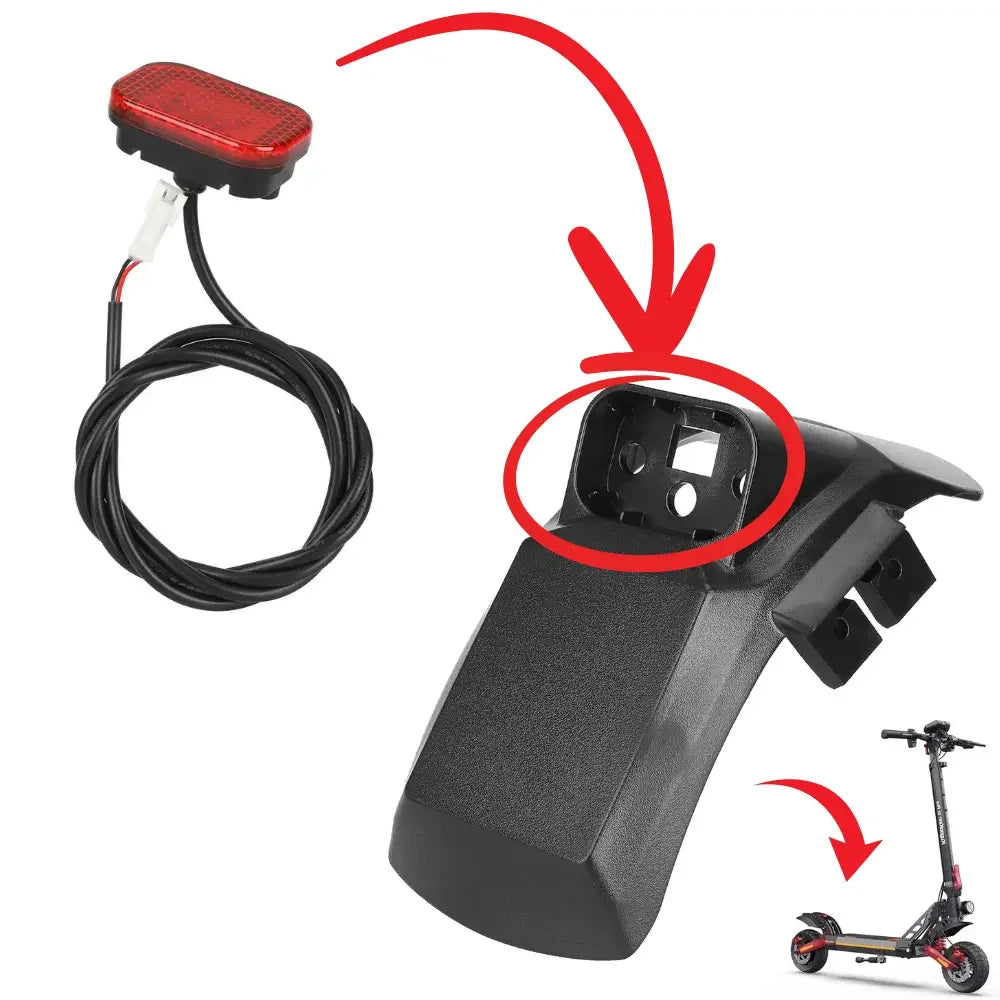 TREFAN Mudguard light for KuKirin G2 Pro DB Electric Scooter wocomotors