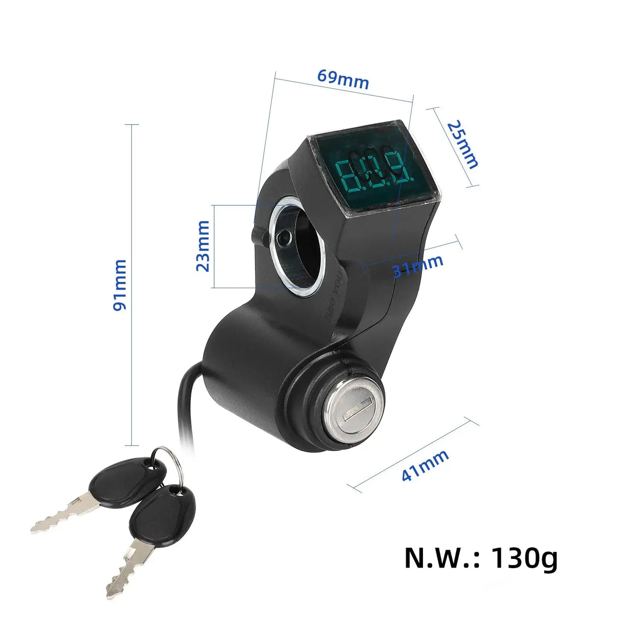 Voltmeter with Key Ignition Lock for EMOVE CRUISER wocomotors