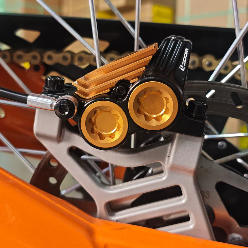 ZOOM HB‑950E 4‑Piston Hydraulic Disc Brake with Power Cut‑Off Front 1000mm Rear 1850mm for EMoto