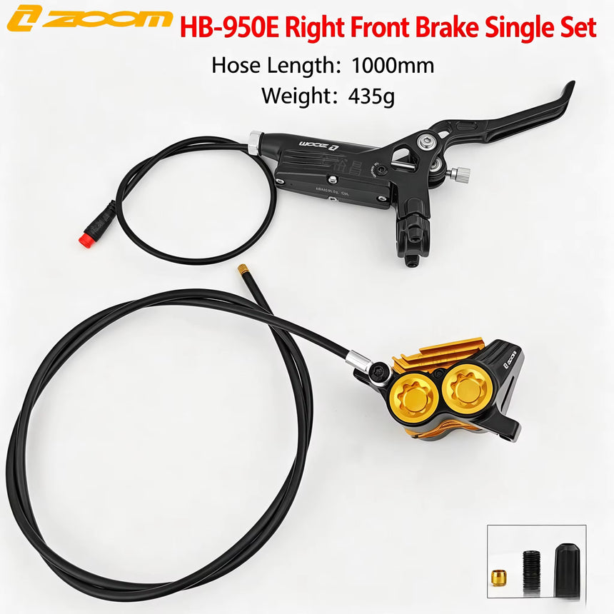 ZOOM HB‑950E 4‑Piston Hydraulic Disc Brake with Power Cut‑Off Front 1000mm Rear 1850mm for EMoto