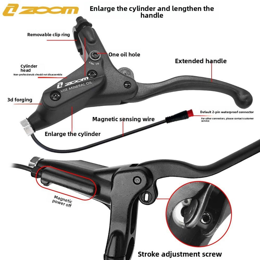 ZOOM HB893E Hydraulic 4‑Position Brake Caliper for Electric Dirt Bike