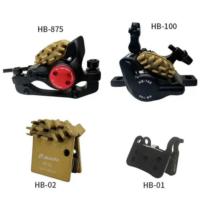 ZOOM HB-02 semi-metal Heat dissipation brake pads wocomotors