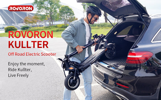 carry on escooter rovoron kullter scooter in the car