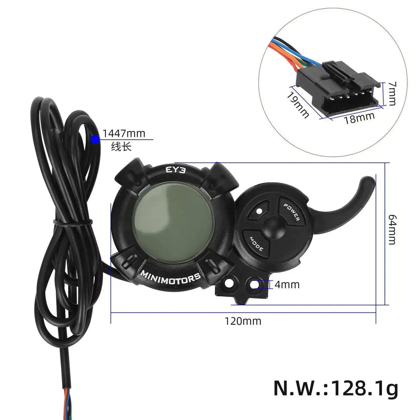 minimotors Dualtron EYE3 display throttle wocomotors