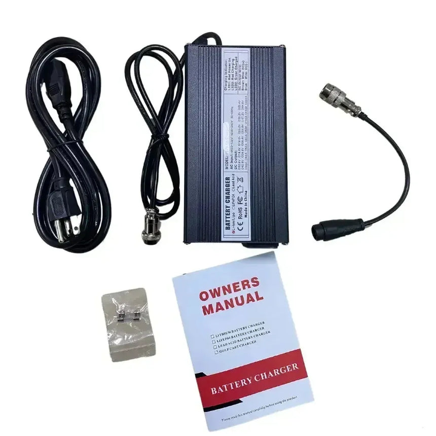 84v 5ah fast charger for 72v DUALTRON with GX16 plug wocomotors