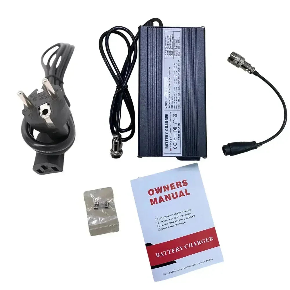 67.2v 5ah fast charger for 60v DUALTRON with GX16 plug wocomotors