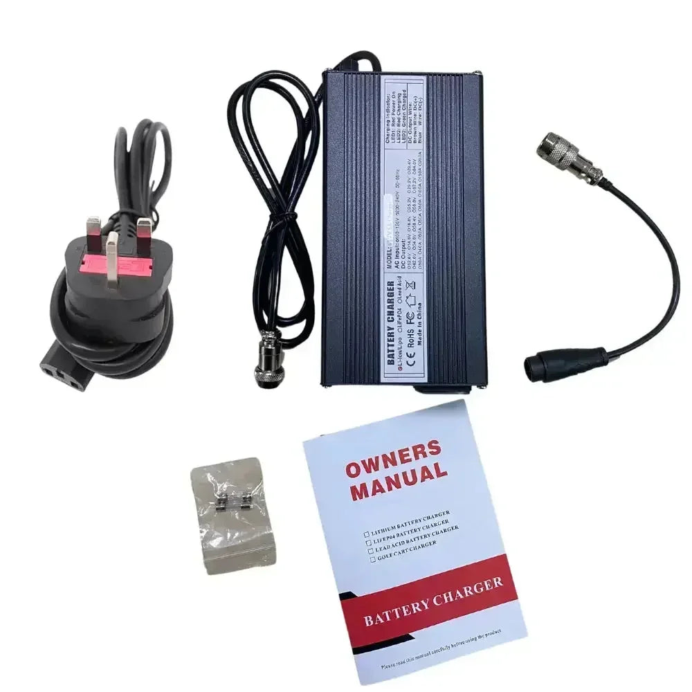 67.2v 5ah fast charger for 60v DUALTRON with GX16 plug wocomotors