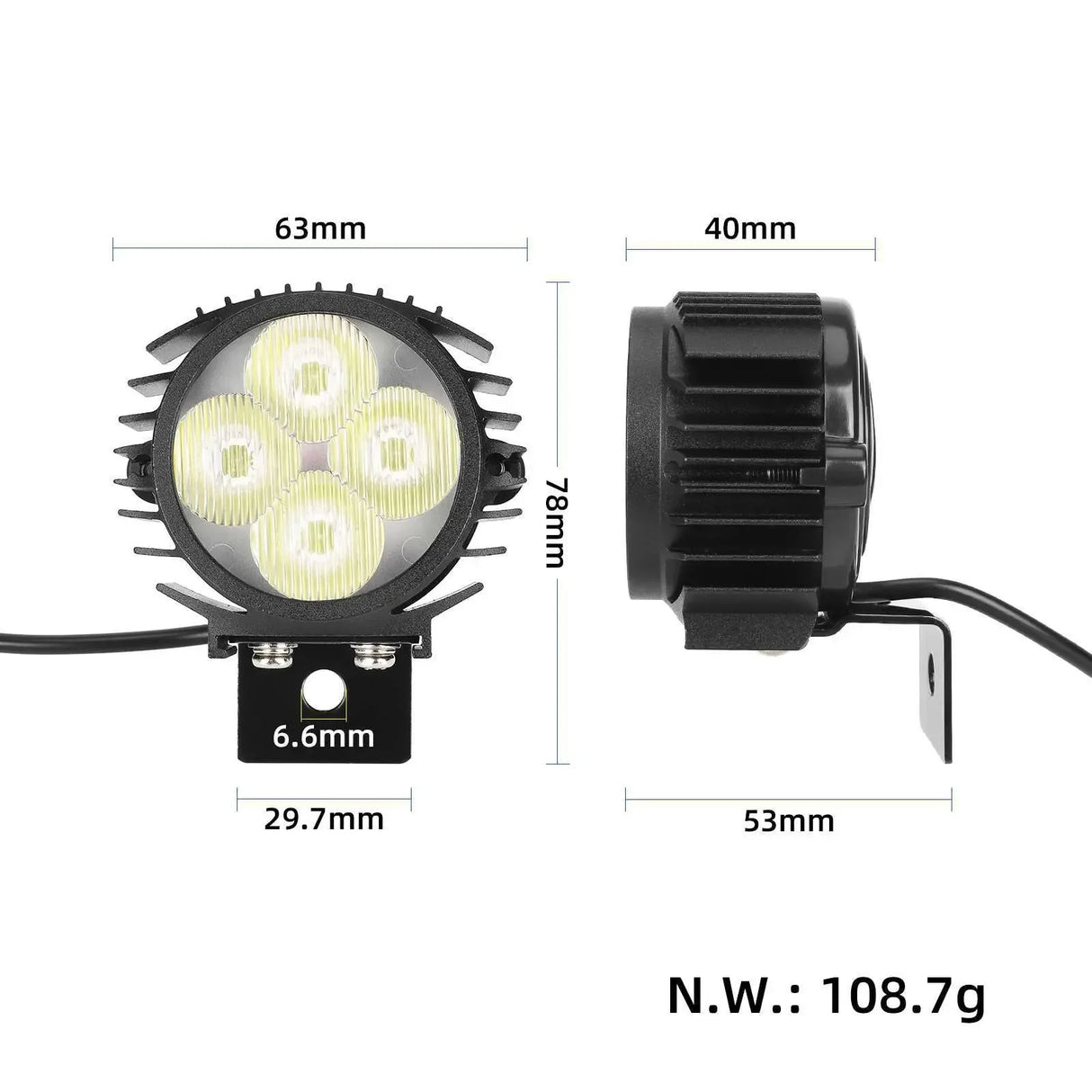 Front Light for Kukirin G2 Pro/G2 ProDB/G2 Max wocomotors