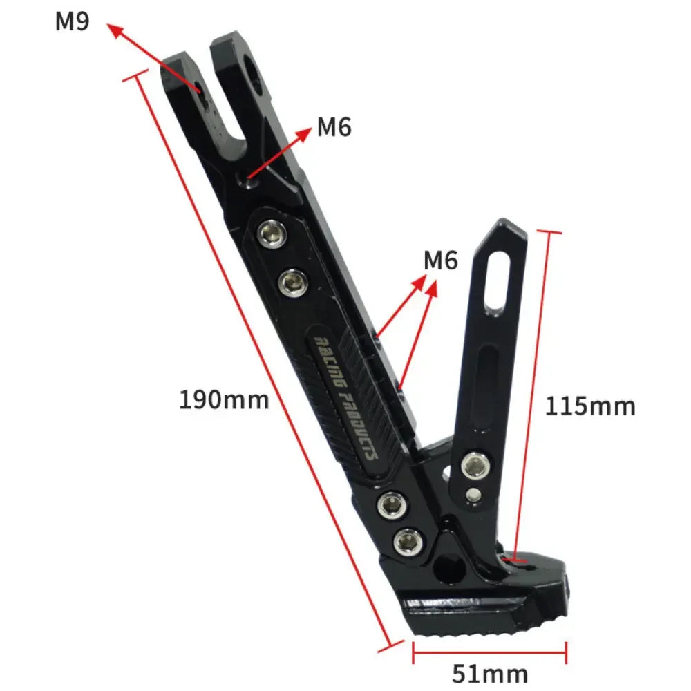 CNC kickstand for electric dirty bike wocomotors