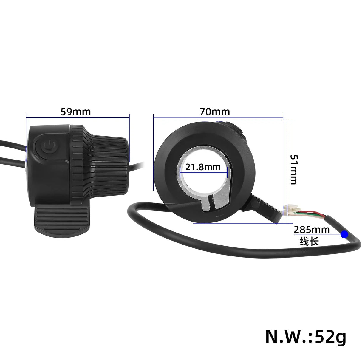 Thumb throttle for kukirin G3 G43 wocomotors