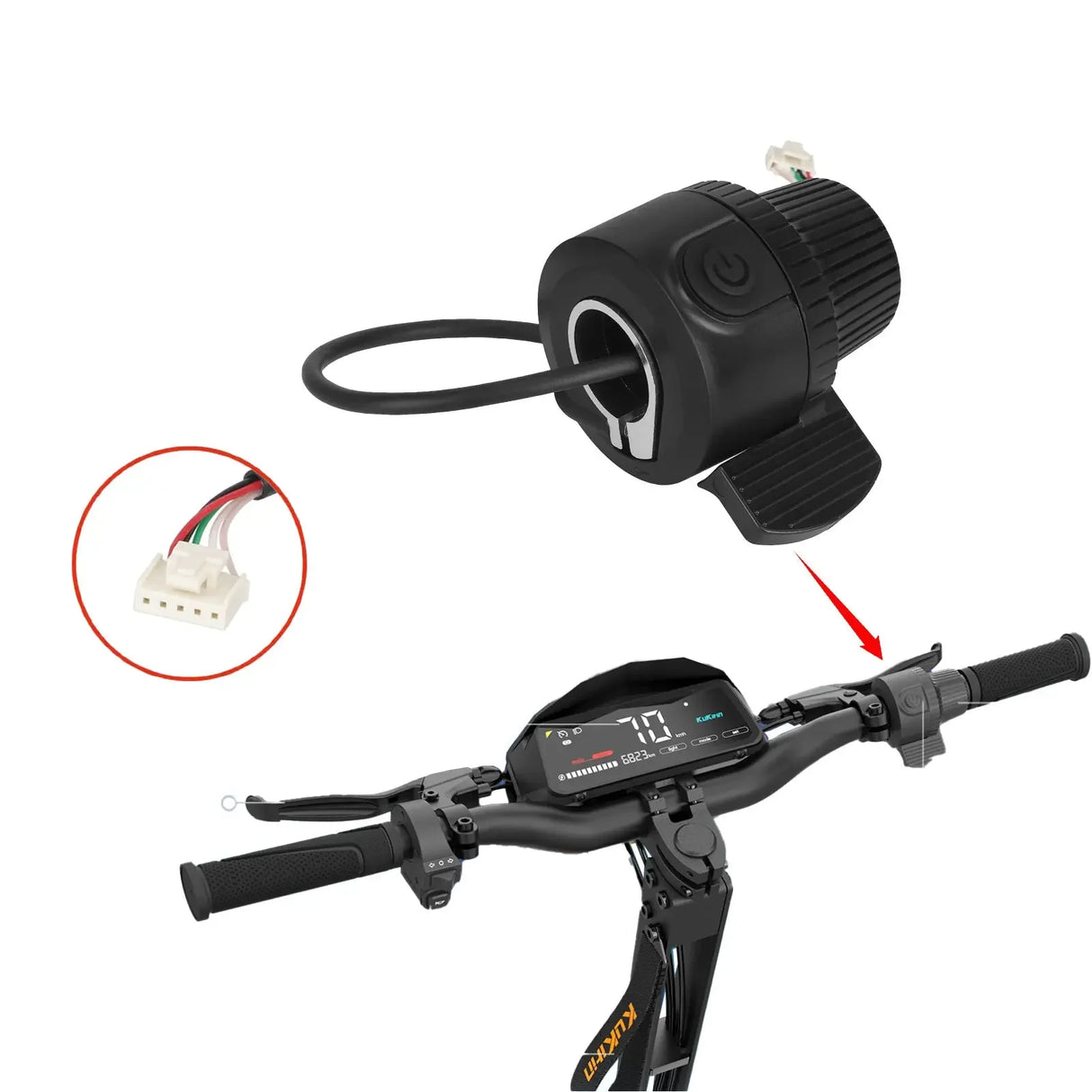 Thumb throttle for kukirin G3 G43 wocomotors