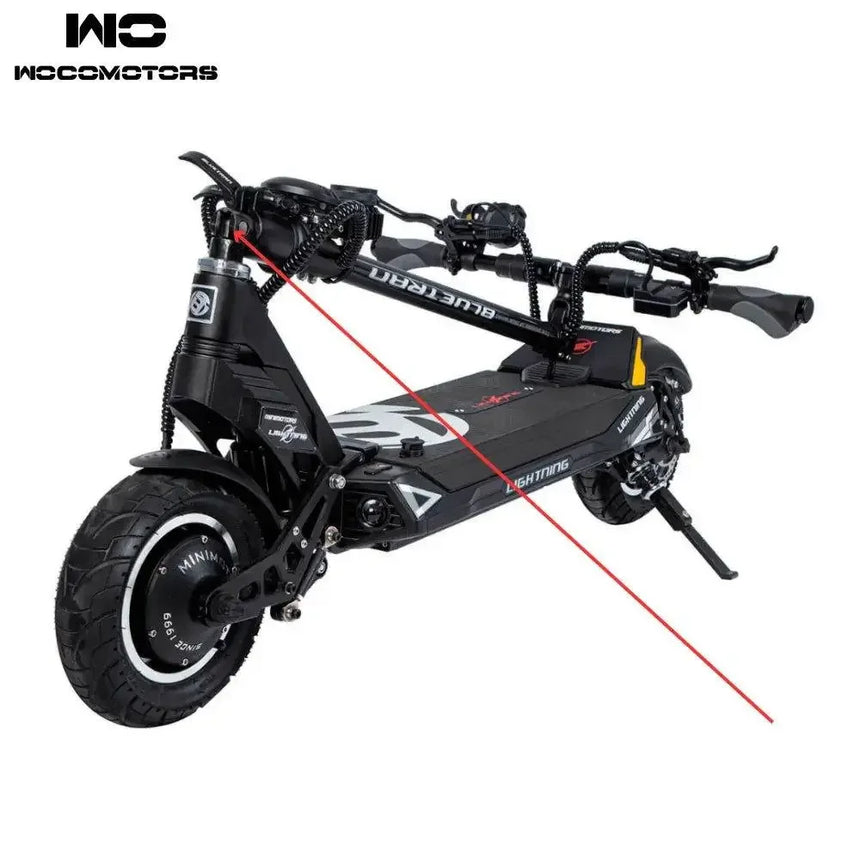 Up flexible part of folding main pole for dualtron bluetran lightning - wocomotors
