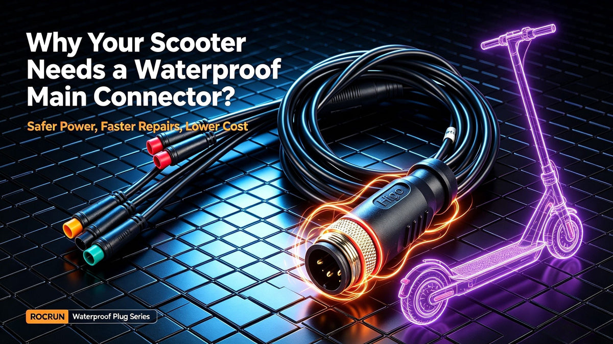 Why Your Electric Scooter Needs Fast & Waterproof Main Connectors