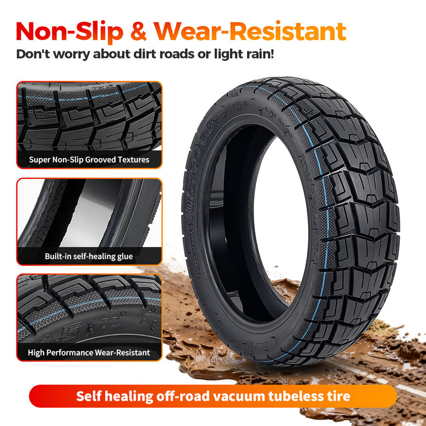 10"(10x2.75-6.5) Pneumatic Tubeless Tire for Cruiser V2 Electric Scooter
