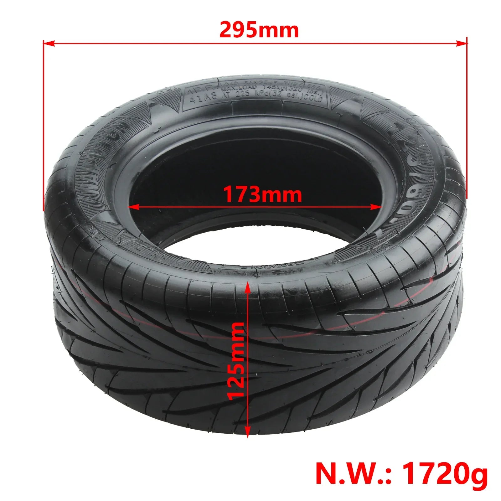 125/60‑7 (13*5‑7) 13‑Inch NAIPUTUN Tubeless Tire | For Dualtron X