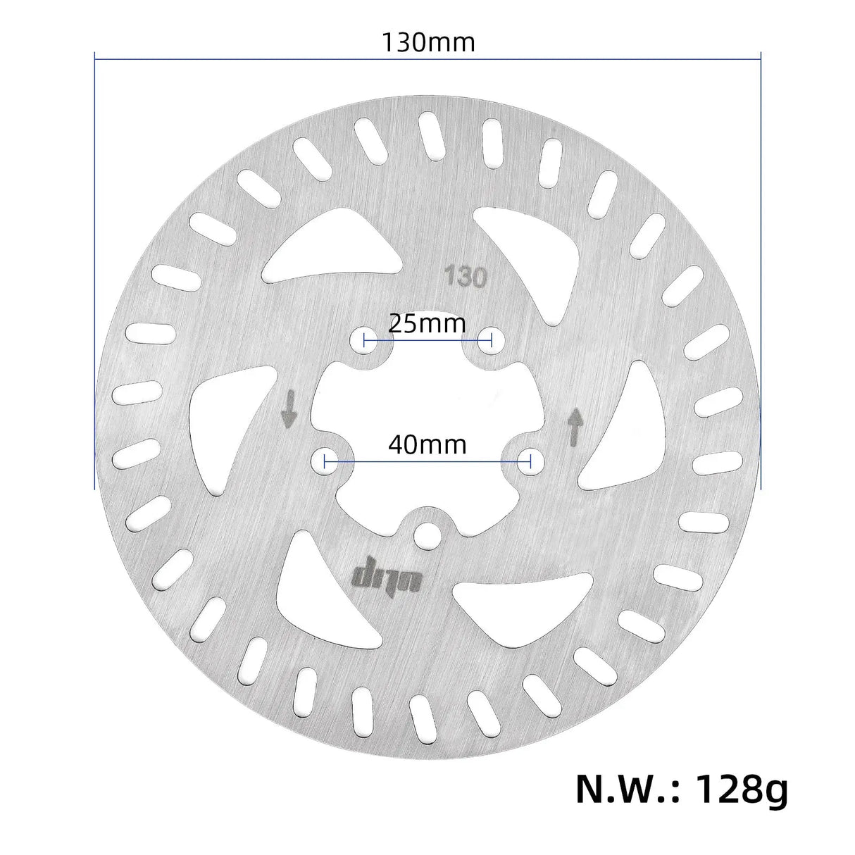 130mm around brake rotor wocomotors