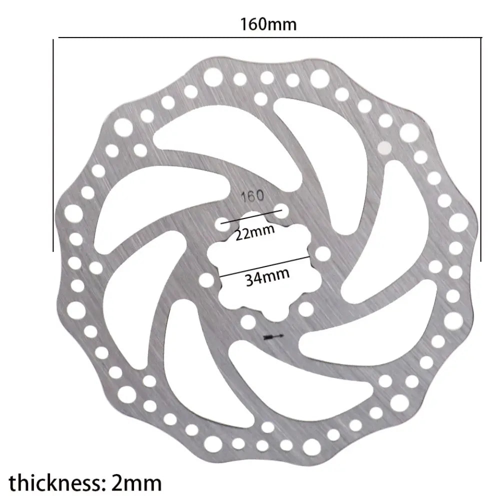 160mm disk brake rotor wocomotors