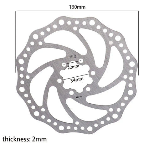 160mm disk brake rotor wocomotors