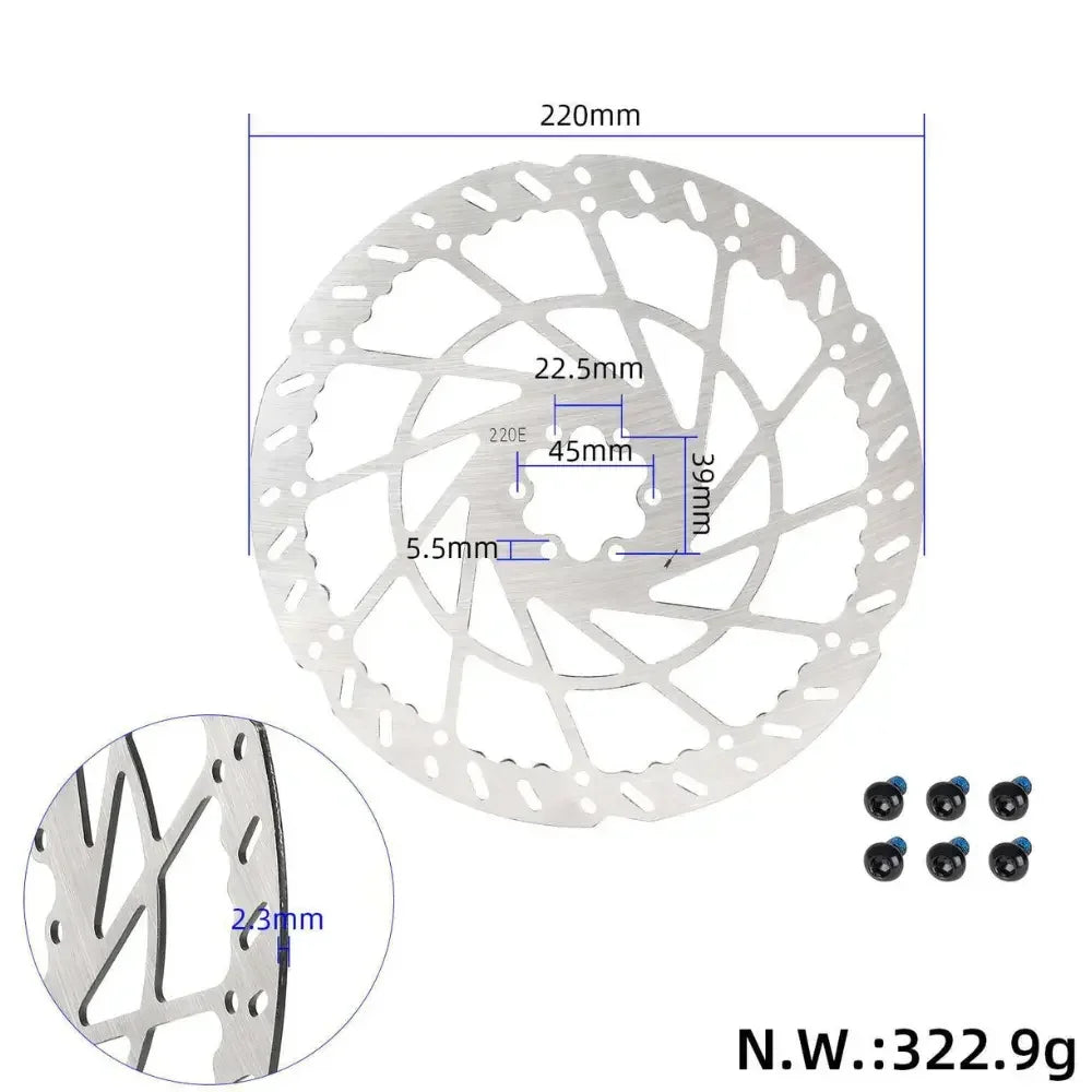 Set Dischi Freno JXR Talaria Sting R & XXX – Rotori Anteriore + Posteriore 220mm