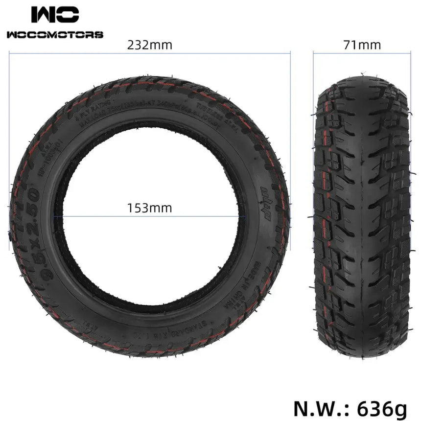 9.5*2.5 Ulip tubeless off - road tires for NIU KQI3 - wocomotors