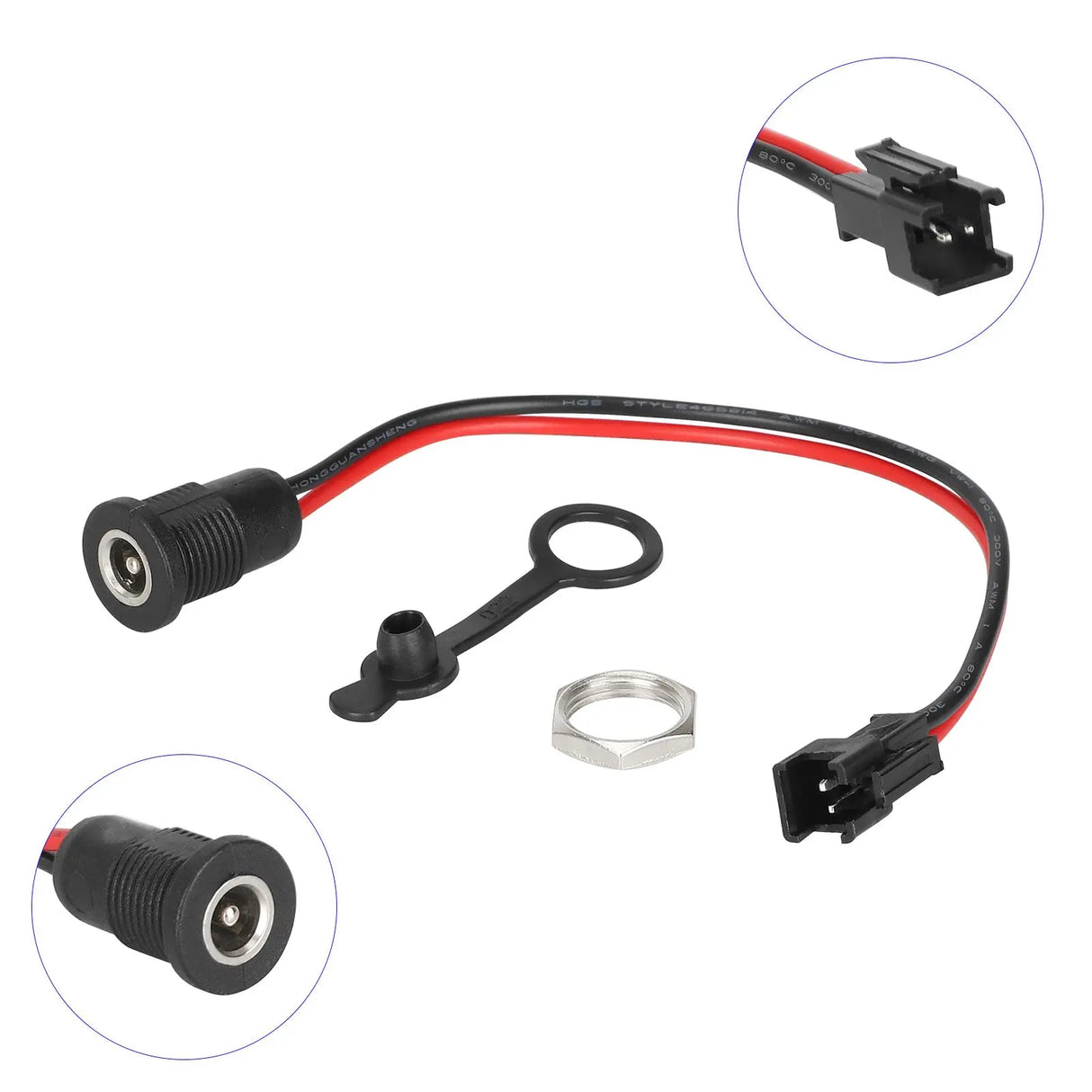 DC 5.5*2.1 electric scooter charger port wocomotors