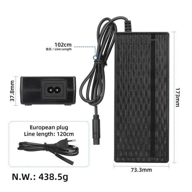 Original Kukirin G2 Pro DB54.6V2A charger with CQ plug wocomotors