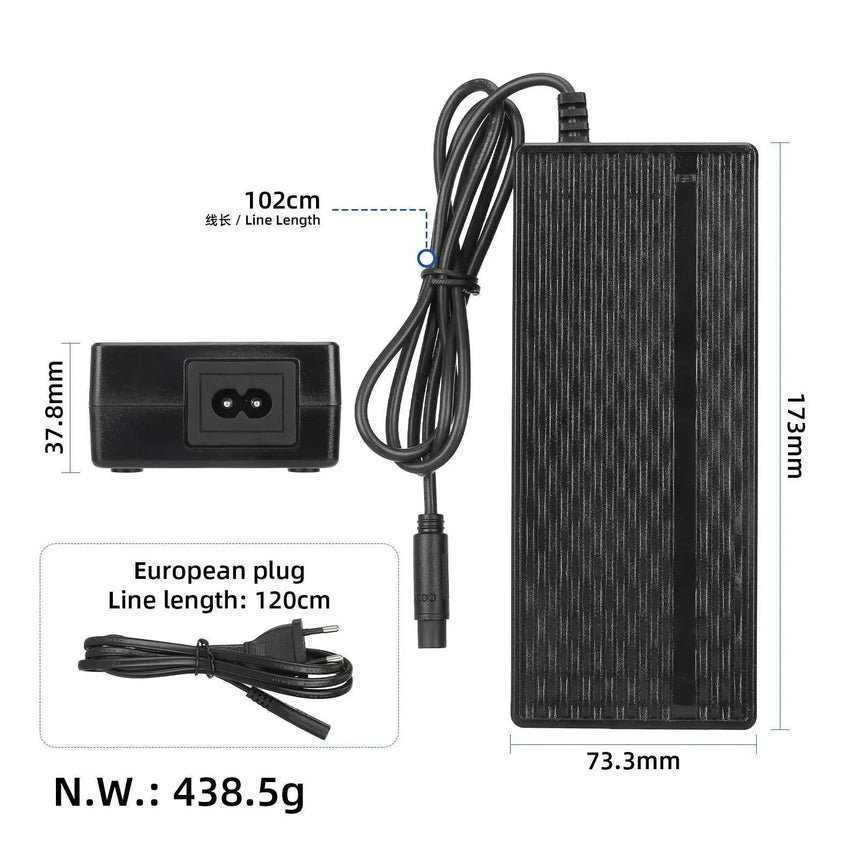 Original Kukirin G2 Pro DB54.6V2A charger with CQ plug wocomotors