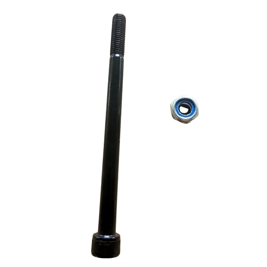 M10 12.9 Grade Hex Bolt Nylon Insert Lock Nut & Shaft Assembly for Electric Scooter Fork