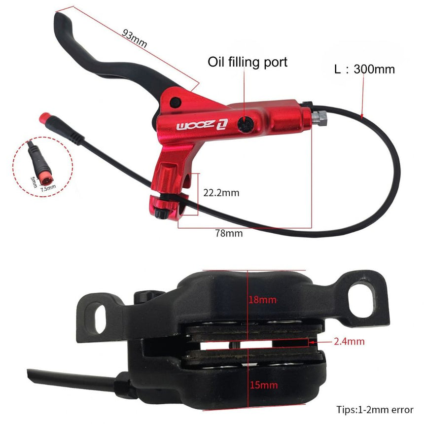 Original ZOOM HB876E 4 piston Hydraulic brake caliper