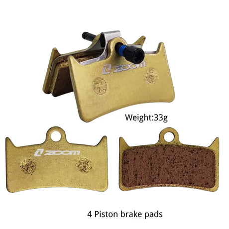 5mm Thickened ZOOM 4 Piston brake pads wocomotors