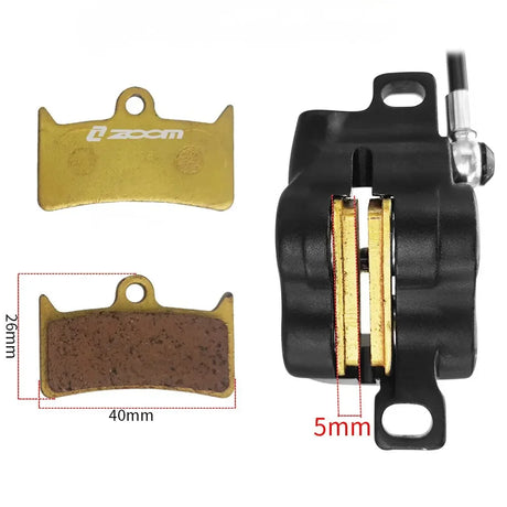5mm Thickened ZOOM 4 Piston brake pads wocomotors