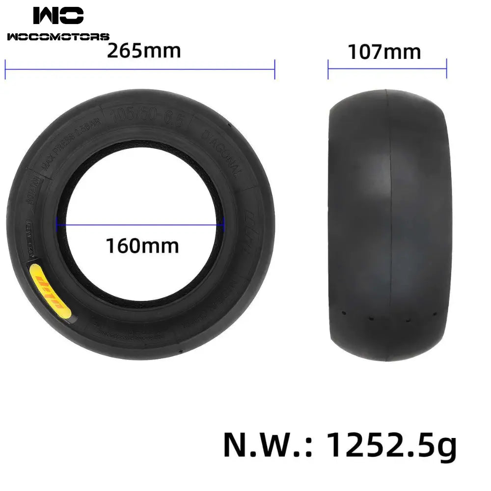 Ulip 105/50-6.5 Semi-Hot Melt Athletic Bald Tubeless Tire wocomotors
