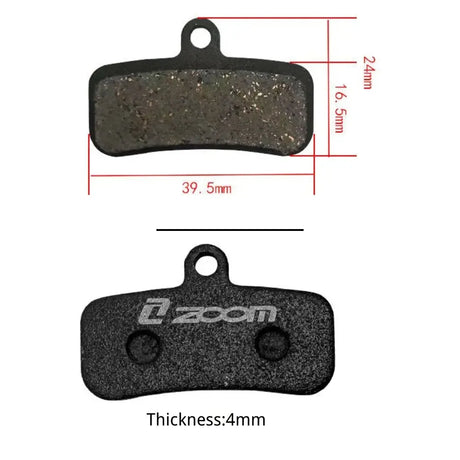 ZOOM 4 Piston brake pads for ZOOM brake caliper HB-876 wocomotors