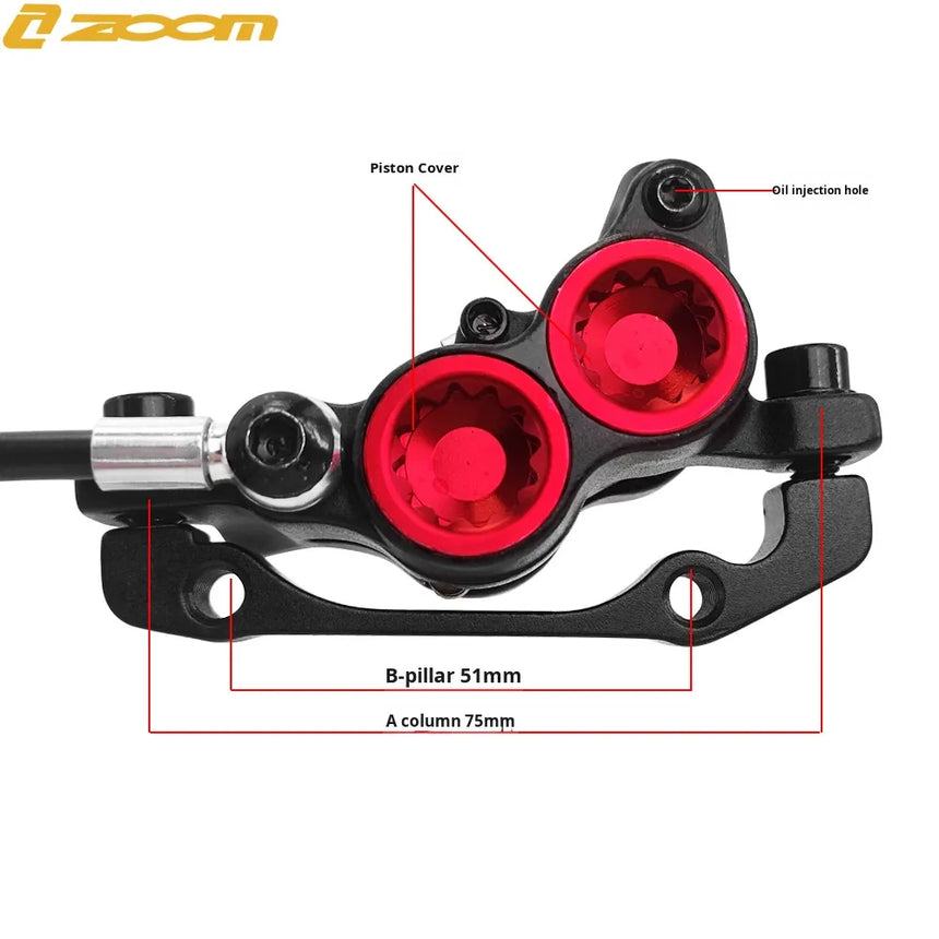 ZOOM HB893E Hydraulic 4‑Position Brake Caliper for Electric Dirt Bike