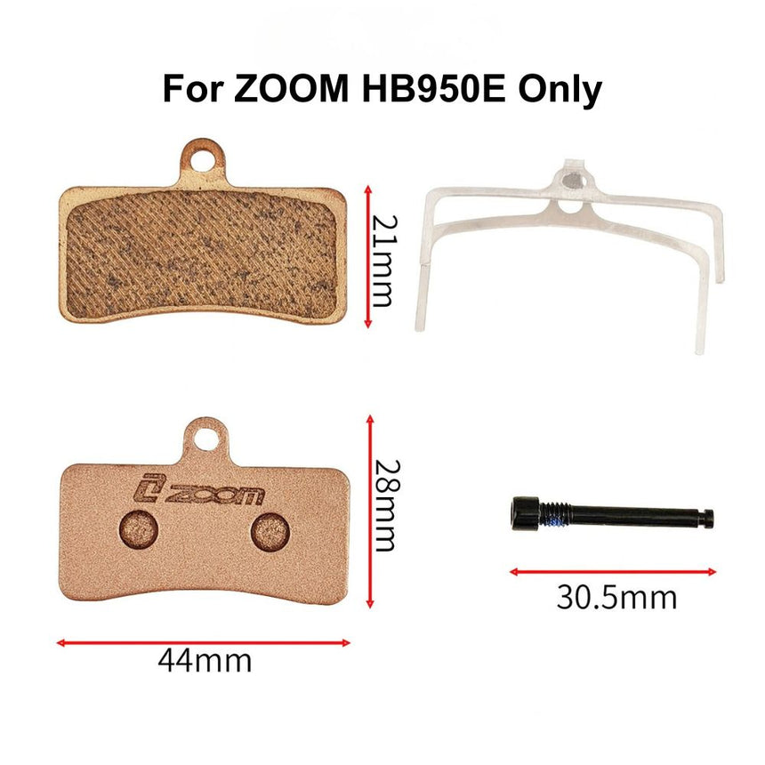ZOOM HB‑950E 4‑Piston Hydraulic Disc Brake pads