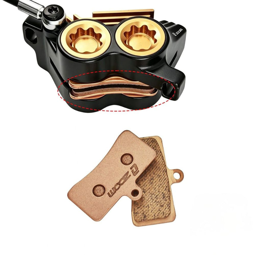 ZOOM HB‑950E 4‑Piston Hydraulic Disc Brake pads