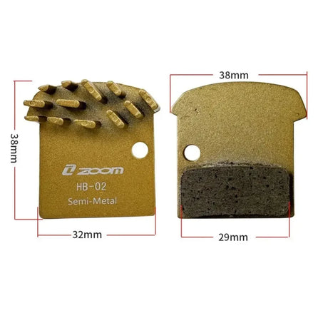 ZOOM HB-02 semi-metal Heat dissipation brake pads wocomotors