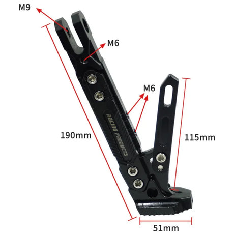 CNC kickstand for electric dirty bike wocomotors